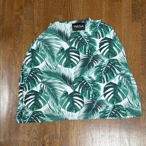 Milk Snob Car Seat/Nursing cover, palm beach, tropical leaves